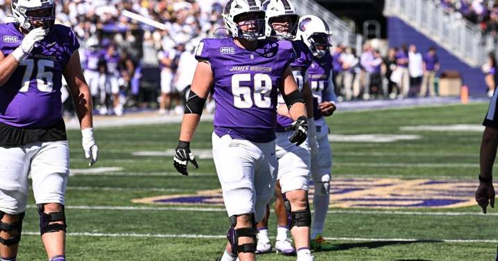 JMU offensive lineman Trent Wilson making the most of freshman year