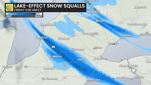 Southern Ontario faces new round of snow squalls before weekend storm