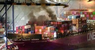 Shelter-in-place lifted after cargo ship fire at Port of Los Angeles