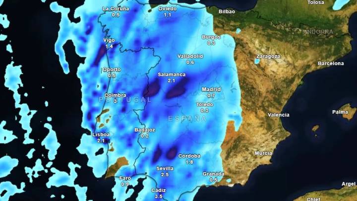 Alerta por vientos "llovedores" y tornados en Andalucía: estas son las zonas afectadas por el temporal de la borrasca Claudia