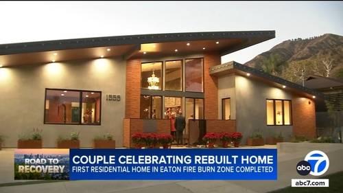First residential home in Eaton Fire burn zone completed