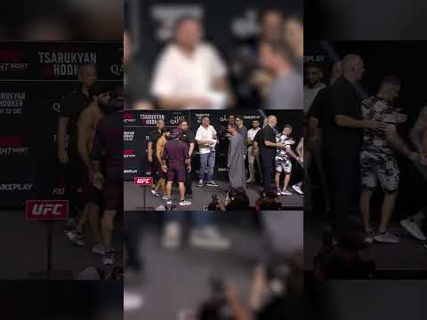 UFC's Arman Tsarukyan Headbutts Dan Hooker In Wild Weigh