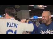 Dodger fans celebrate World Series win against Toronto