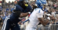 Late fumble recovery clinches UConn's 37-34 come-from-behind win over the visiting Duke