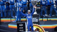 Kyle Larson wins second NASCAR championship, denying Denny Hamlin in overtime