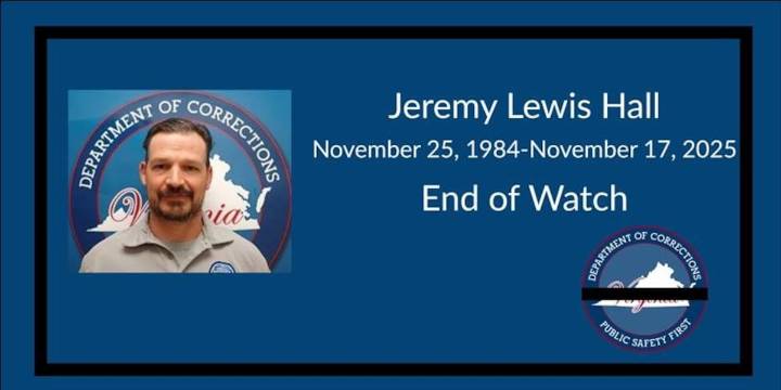 Memorial service set for corrections officer Jeremy Hall, killed in the line of duty