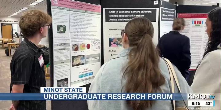 First-ever forum highlights undergrad research on Minot State campus