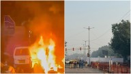 Delhi blast: CCTV footage shows moment cars go up in flames at traffic signal near Red Fort
