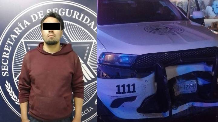 Conductor impacta patrullas y desata persecución en San Pedro; lo detienen