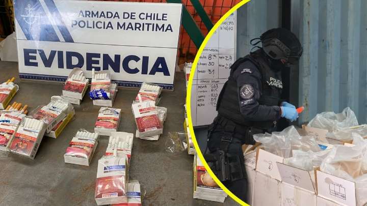 Incautan 10 millones de cigarrillos de contrabando en Punta Arenas: Cargamento está avaluado en $300 millones