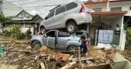 Photos: Typhoon Kalmaegi kills two people as it batters Philippines