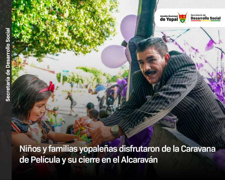 Los niños y niñas de Yopal disfrutaron de la Caravana de Película