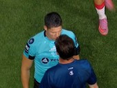 Berti se cruzó con López Muñóz, el árbitro Ramírez lo expulsó de la final de la Copa Argentina y terminaron en un picante cara a cara: "Vos sos un botón"