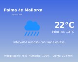 AEMET: El tiempo para Palma de Mallorca – 4 de Noviembre de 2025