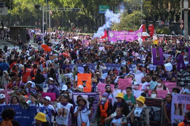 Marcha 25N: calles y avenidas cerradas en CDMX al momento
