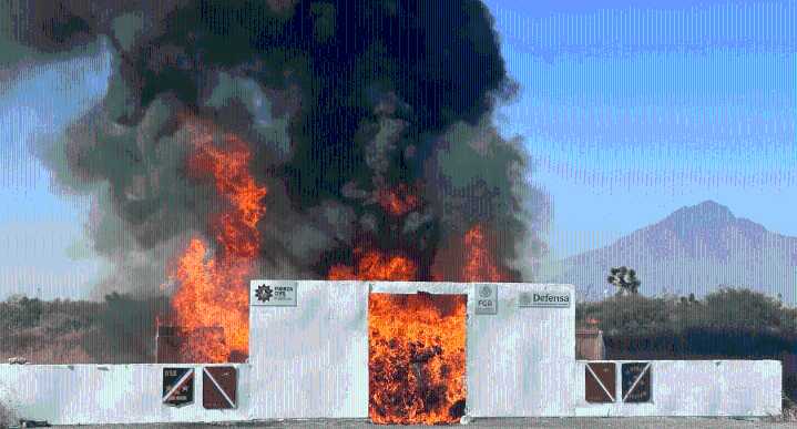 Incineran más de 370 kilos de droga decomisada en Apodaca