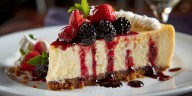Cómo preparar un cheesecake de queso crema con moras o fresas saludable, con pocos ingredientes y sin horno
