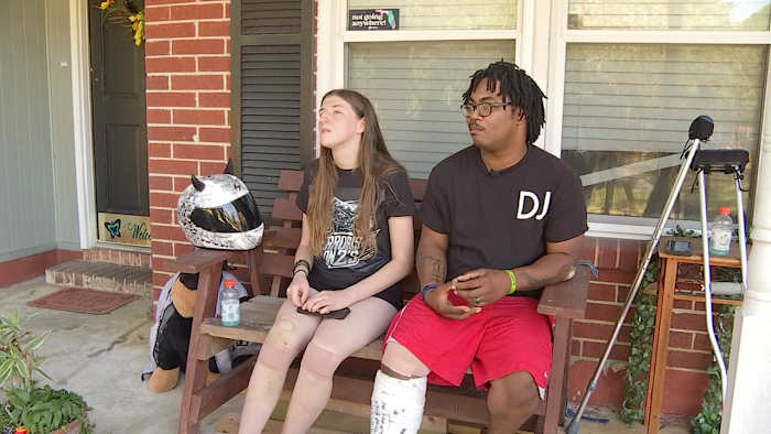 ‘There Was No Avoiding It’: Father, stepdaughter injured in crash urges drivers to look twice