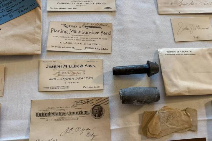 Peoria unveils contents of a time capsule from 1897