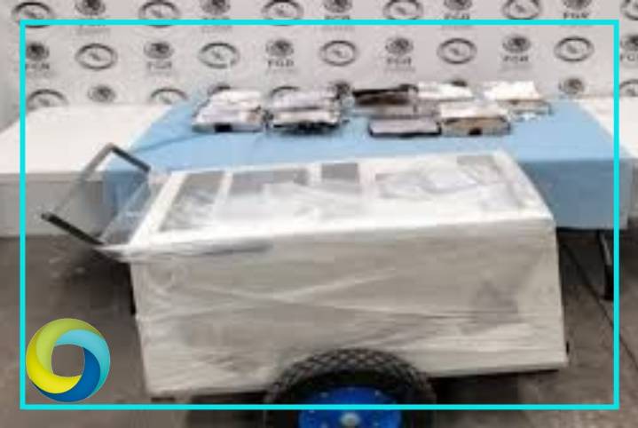 Decomisan casi 5 kilos de cocaína en carrito de helados