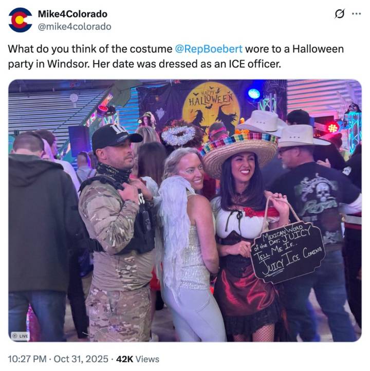 Lauren Boebert stirs controversy with Mexican-themed Halloween costume
