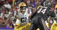 LSU’s starting center left the Western Kentucky game with an injury. Here’s the latest.
