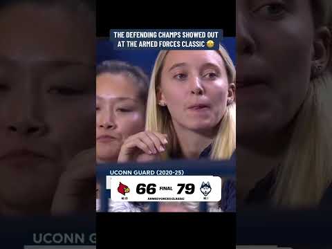 No. 1 UConn rolled past No. 20 Louisville 💪