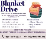 Kentucky Legal Aid and Barren River Long-Term Care Ombudsman hosting blanket drive