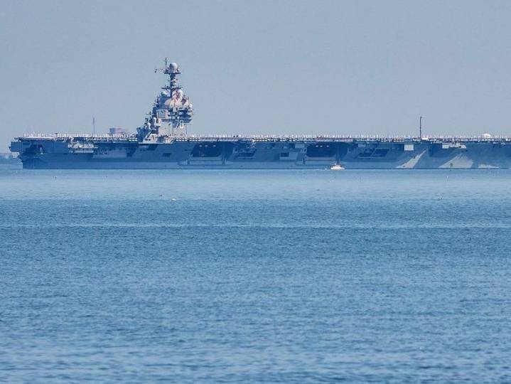 U.S. aircraft carrier arrives in Caribbean in major buildup