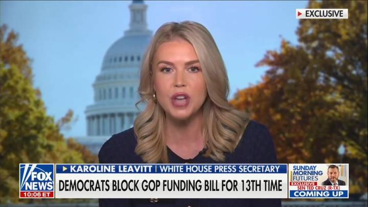 Leavitt Insists Trump Needs Filibuster Abolished to Deal With ‘Crazed’ Dems