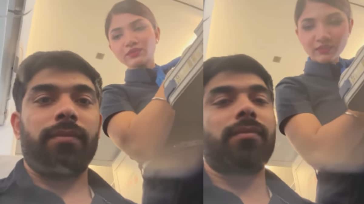 Hyderabad Man’s Cute In-Flight Moment With IndiGo Air Hostess Fiancee: ‘Ghar Jake Maaregi’
