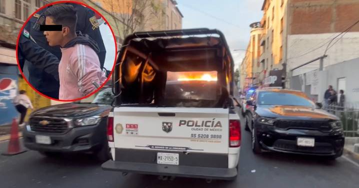 Asalto a mano armada en CDMX: atrapan a ladrón tras persecución virtual