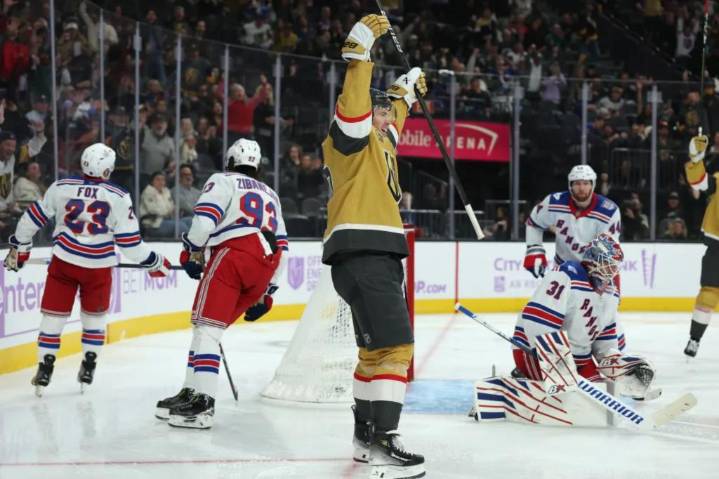 Rangers' offense sputters once again in road loss to Golden Knights