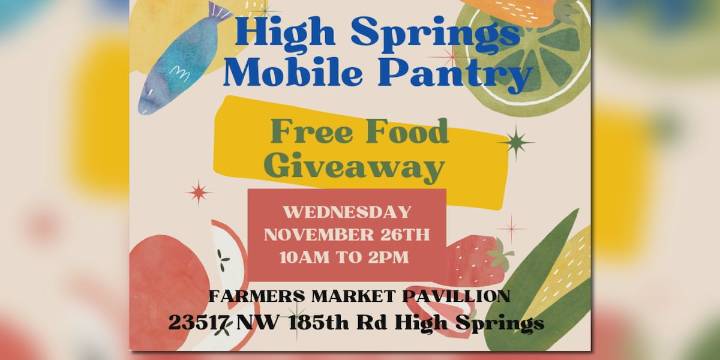 High Springs mobile pantry to host free food giveaway