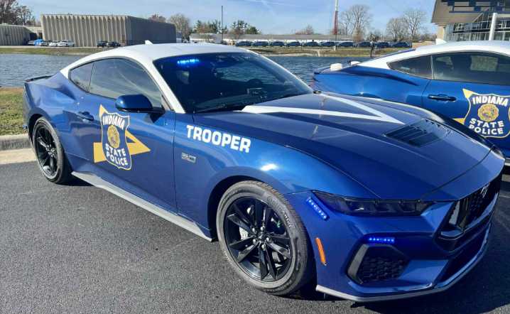 Indiana State Police Unveils New Fleet Of Durangos And Mustangs