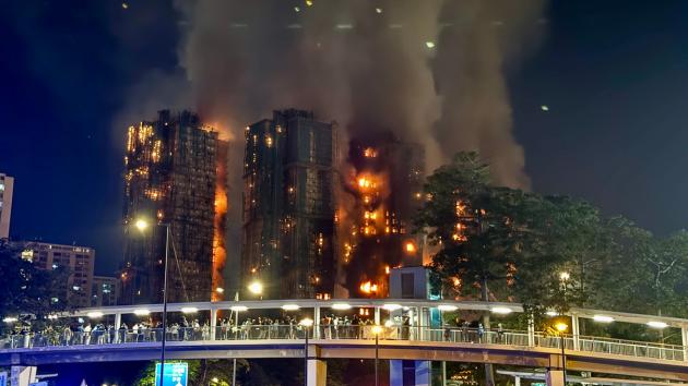 Hong Kong fire death toll rises to 55 people with fires still burning, officials say