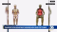 Transportation Department unveils new female crash test dummy to improve safety