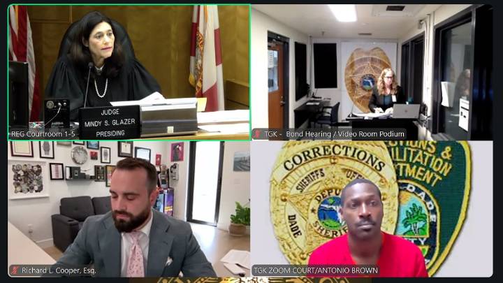 Antonio Brown goes before Miami-Dade judge, granted bond in attempted murder case – NBC 6 South Florida