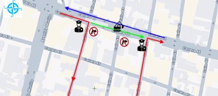 Distrito anuncia cierre vial tras habilitar separador en la carrera 46 con 43