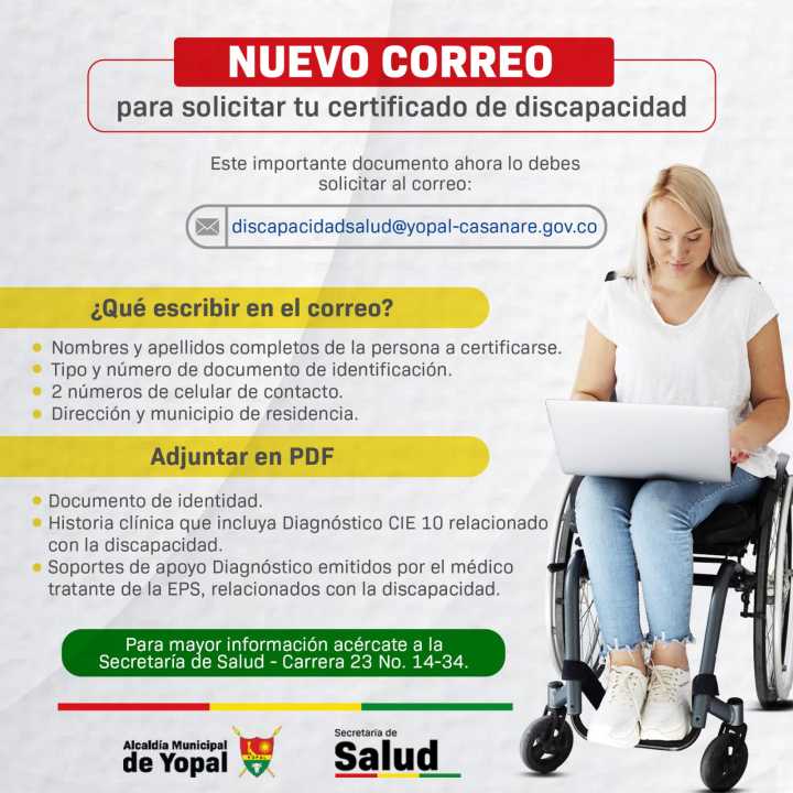 Conoce el procedimiento para solicitar el certificado de discapacidad en Yopal