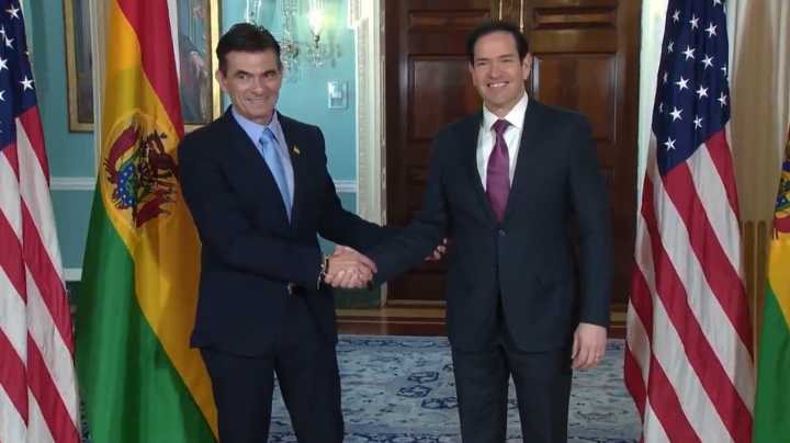 Rodrigo Paz subraya que «Bolivia se abre al mundo» tras su encuentro con Marco Rubio