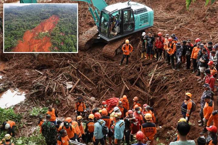 Landslides in Indonesia's Central Java kill at least 18; dozens missing