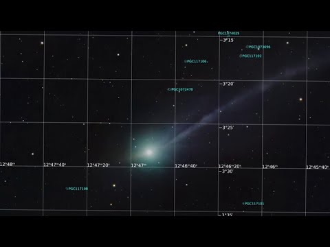 Astrophotographer captures 3I/ATLAS passing by galaxy