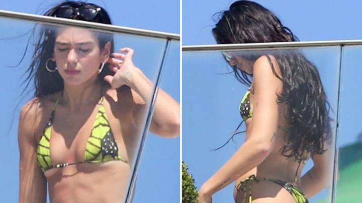 Dua Lipa Flaunts Bikini Body Poolside in Brazil