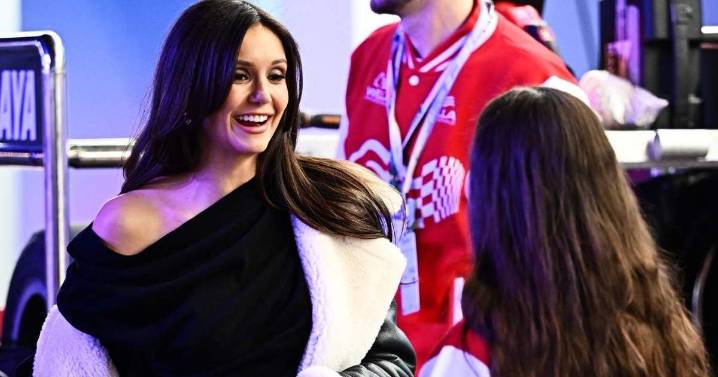 Nina Dobrev Keeps It Edgy With Leather at F1 Las Vegas