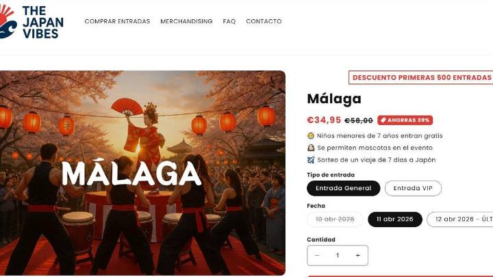 Alertan de que el evento ‘The Japan Vibes’ en Málaga es una "estafa”