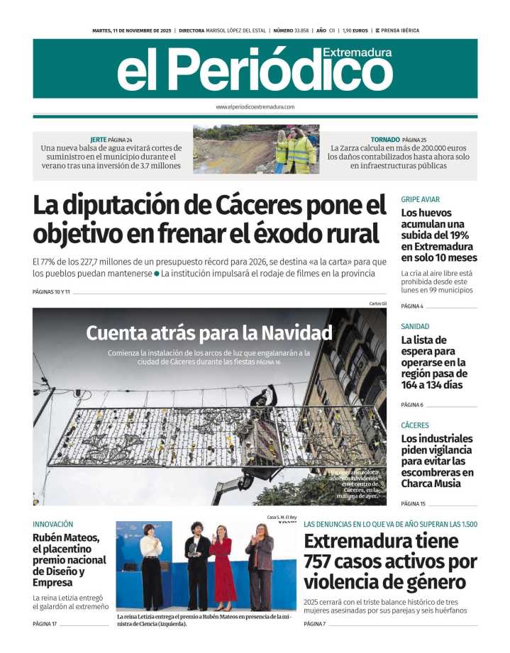 Consulta la portada correspondiente al día 11 de noviembre de 2025