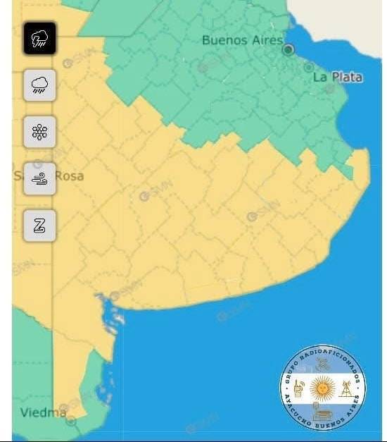 Alerta meteorológica para el martes