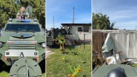 VIDEO: Alguacil hace pedazos una "casa de juegos" infestada de drogas bajo el ritmo de rock