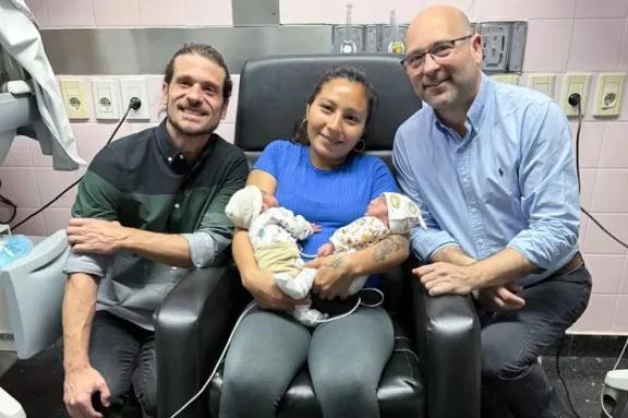 Nacieron los gemelos neuquinos salvados por una cirugía fetal inédita en el Castro Rendón